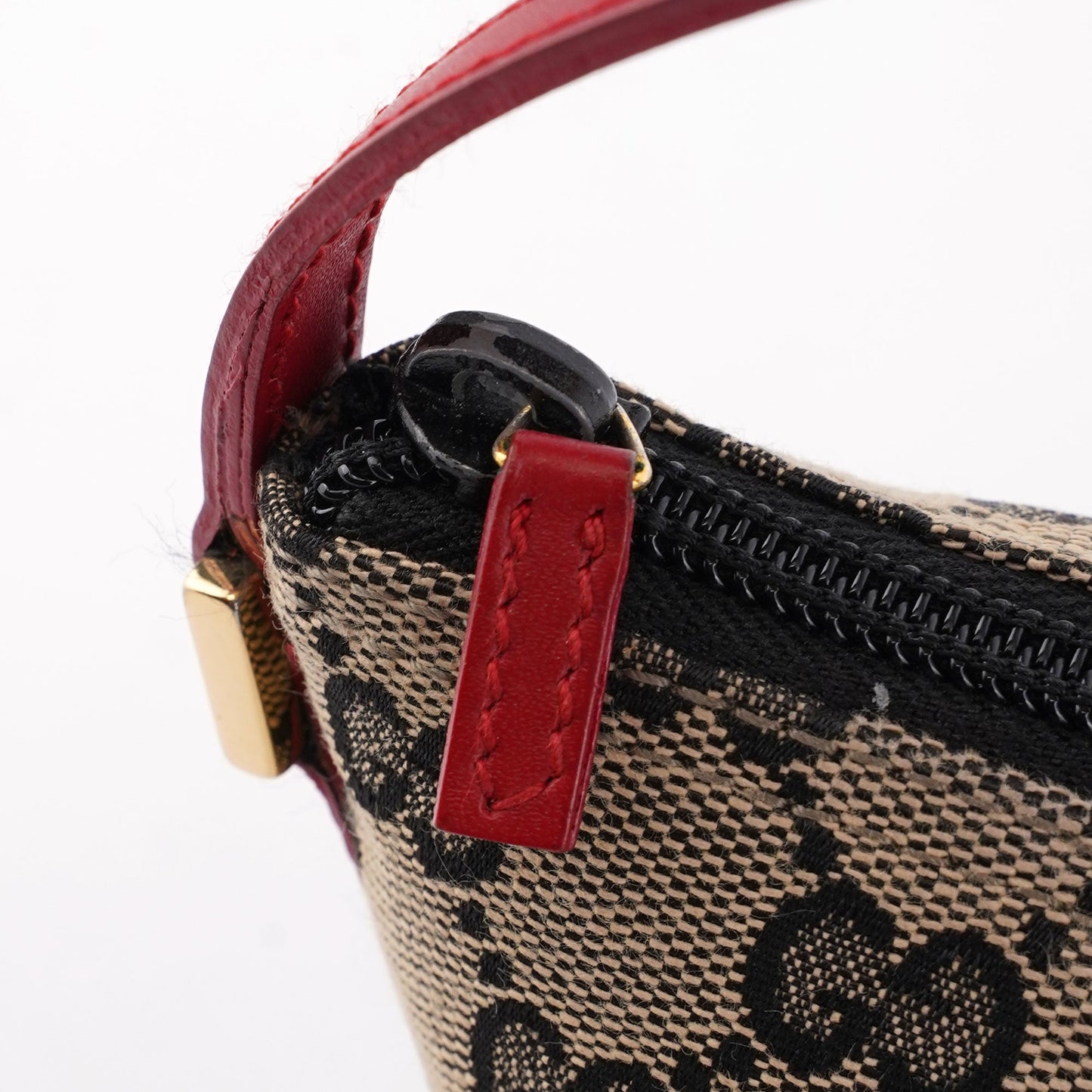 039 1103 Beige Red GG Boat Pochette