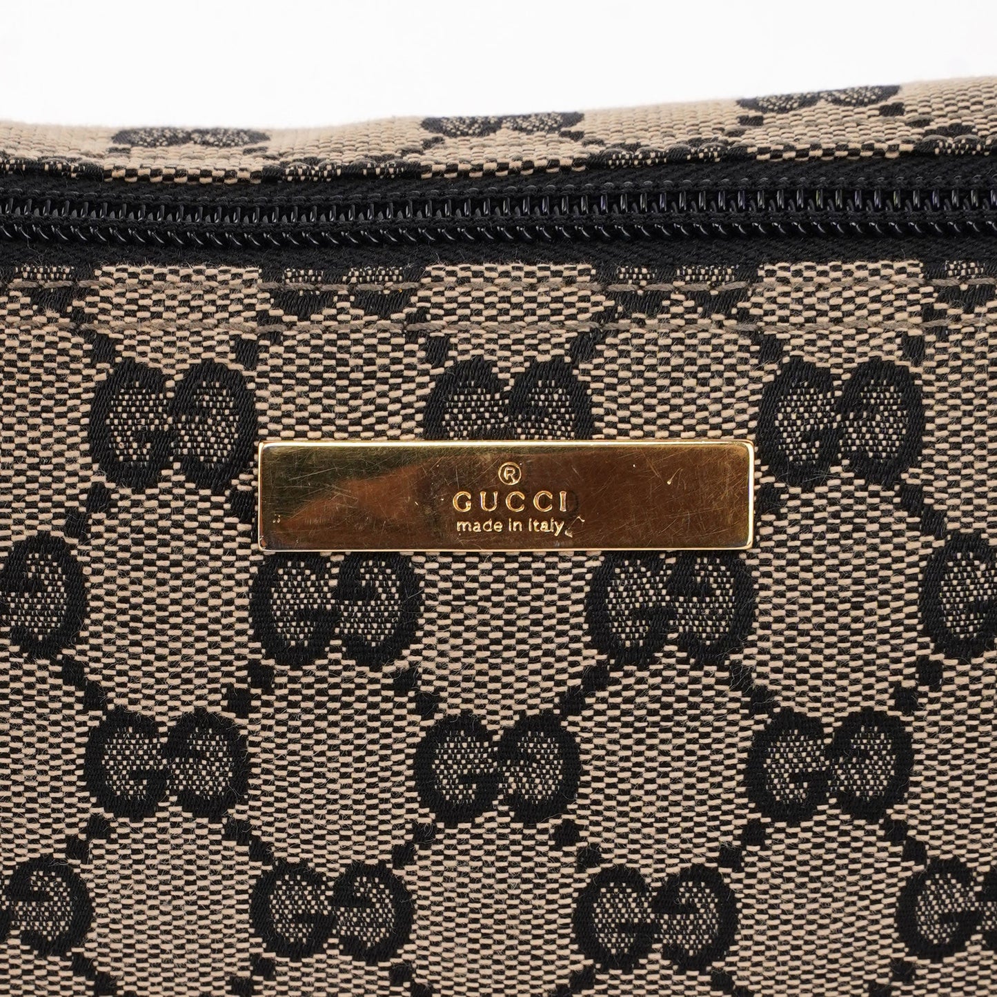 039 1103 Beige Red GG Boat Pochette