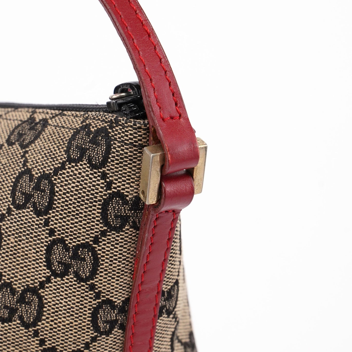 039 1103 Beige Red GG Boat Pochette