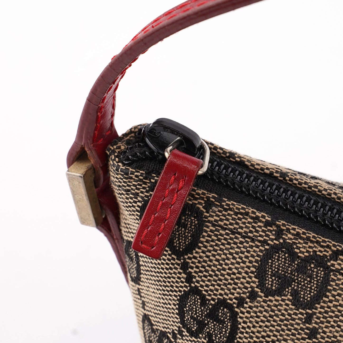 039 1103 Beige Red GG Boat Pochette