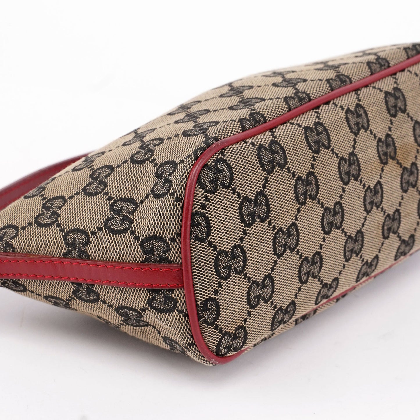 039 1103 Beige Red GG Boat Pochette