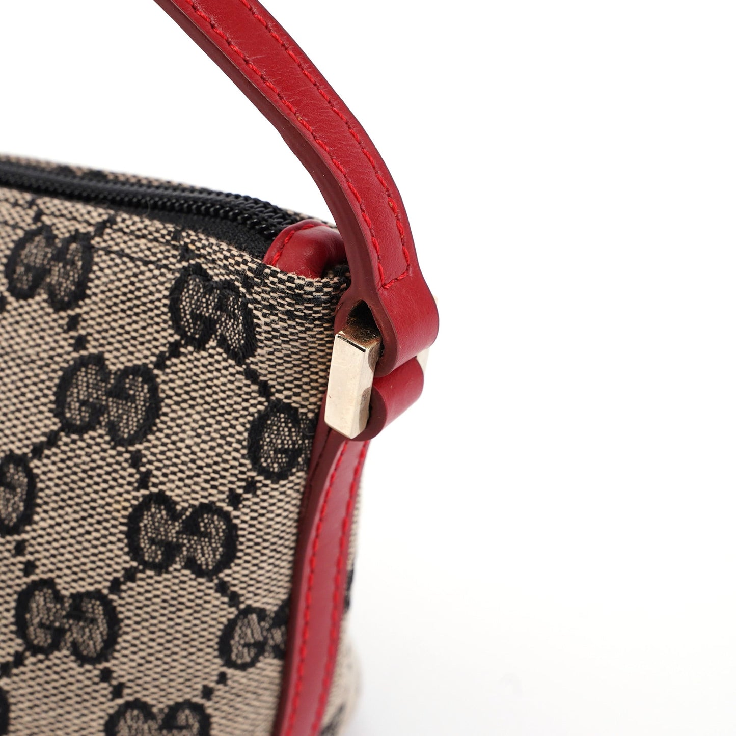 039 1103 Beige Red GG Boat Pochette