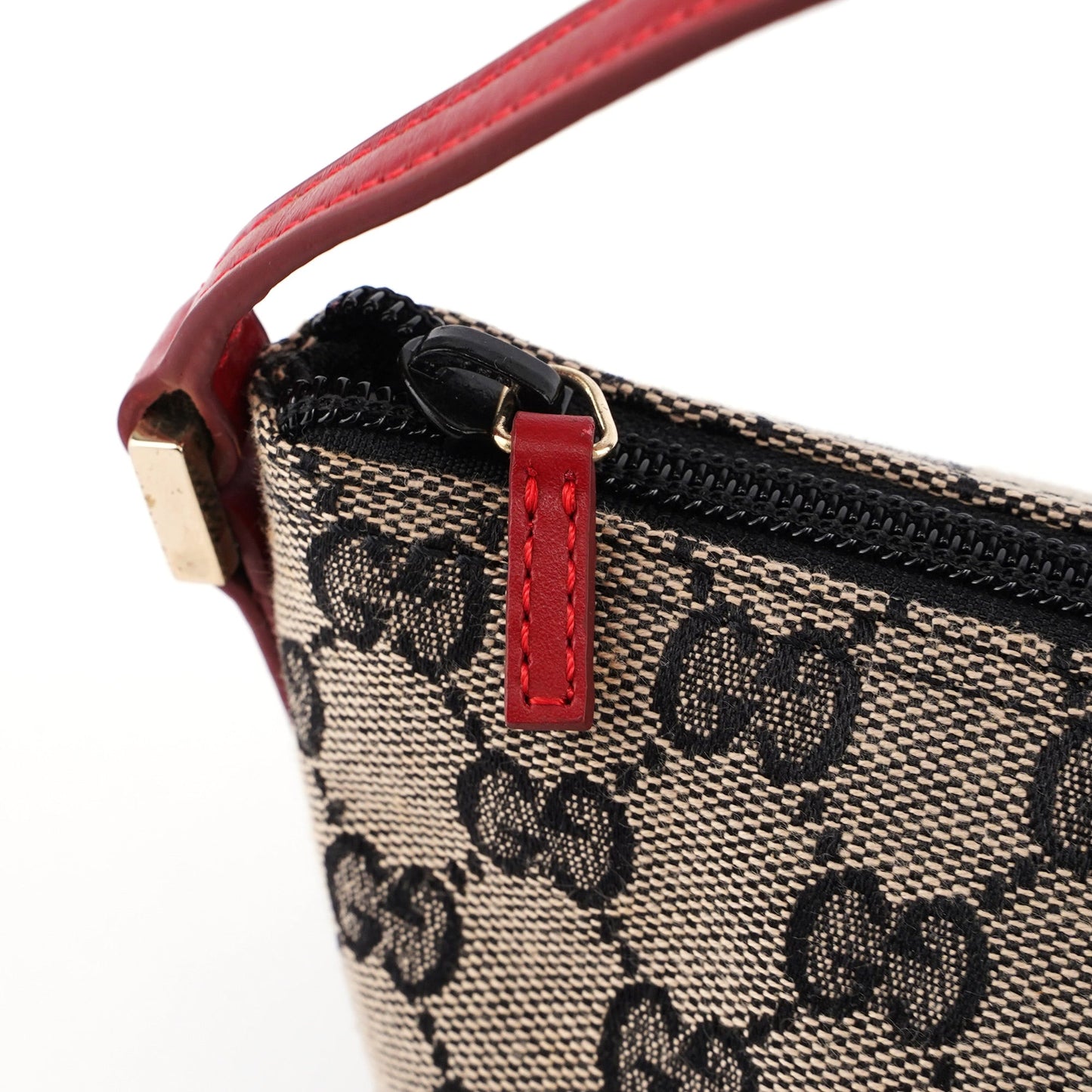 039 1103 Beige Red GG Boat Pochette