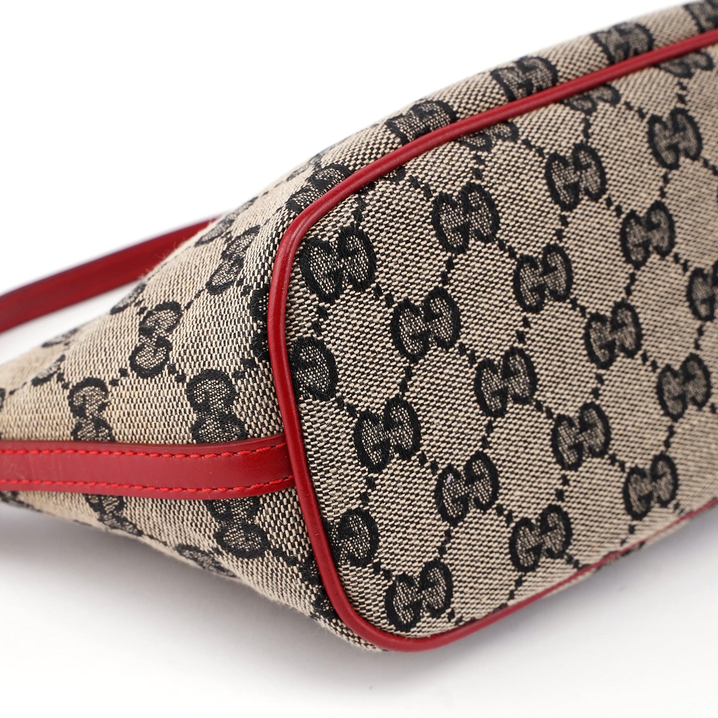 039 1103 Beige Red GG Boat Pochette