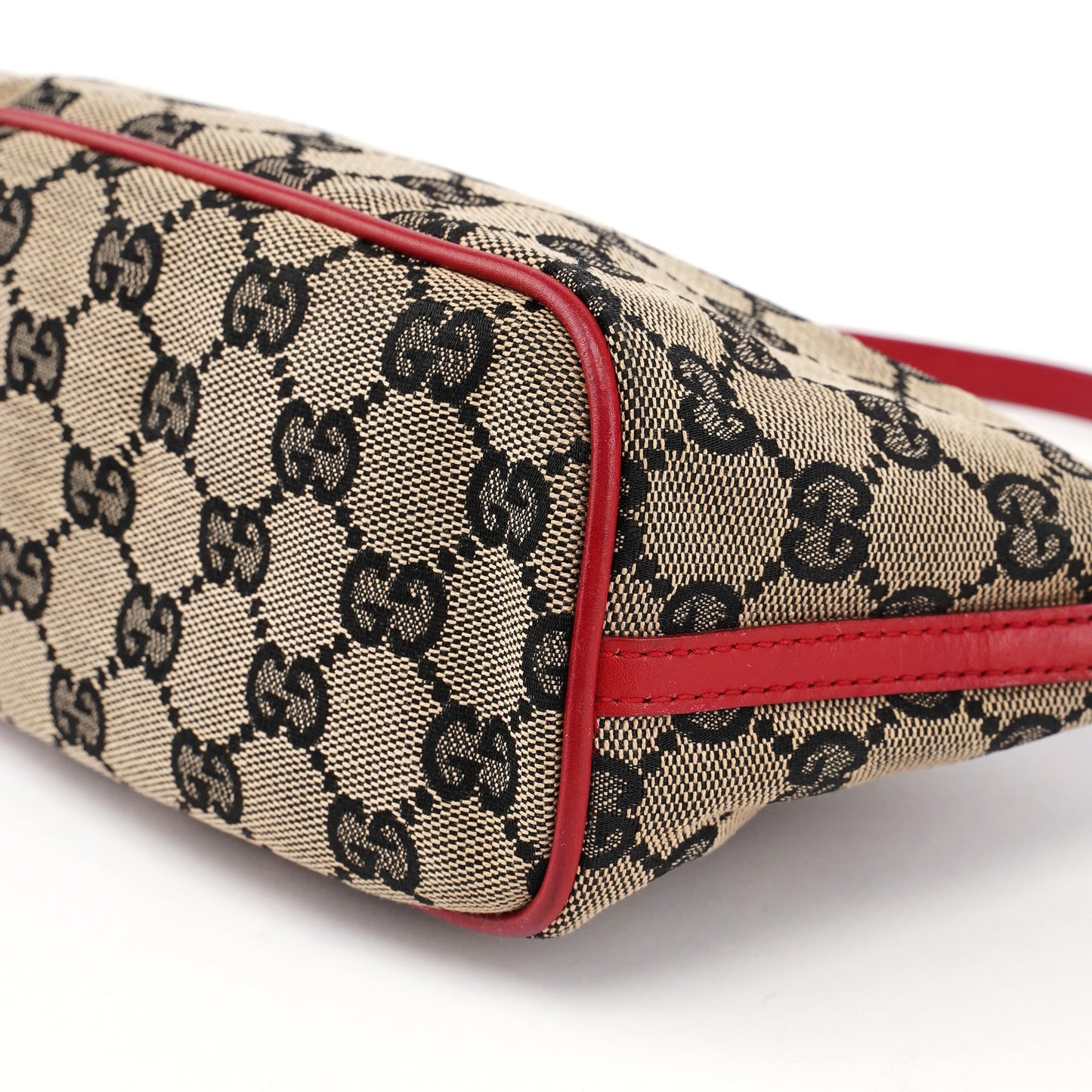 039 1103 Beige Red GG Boat Pochette