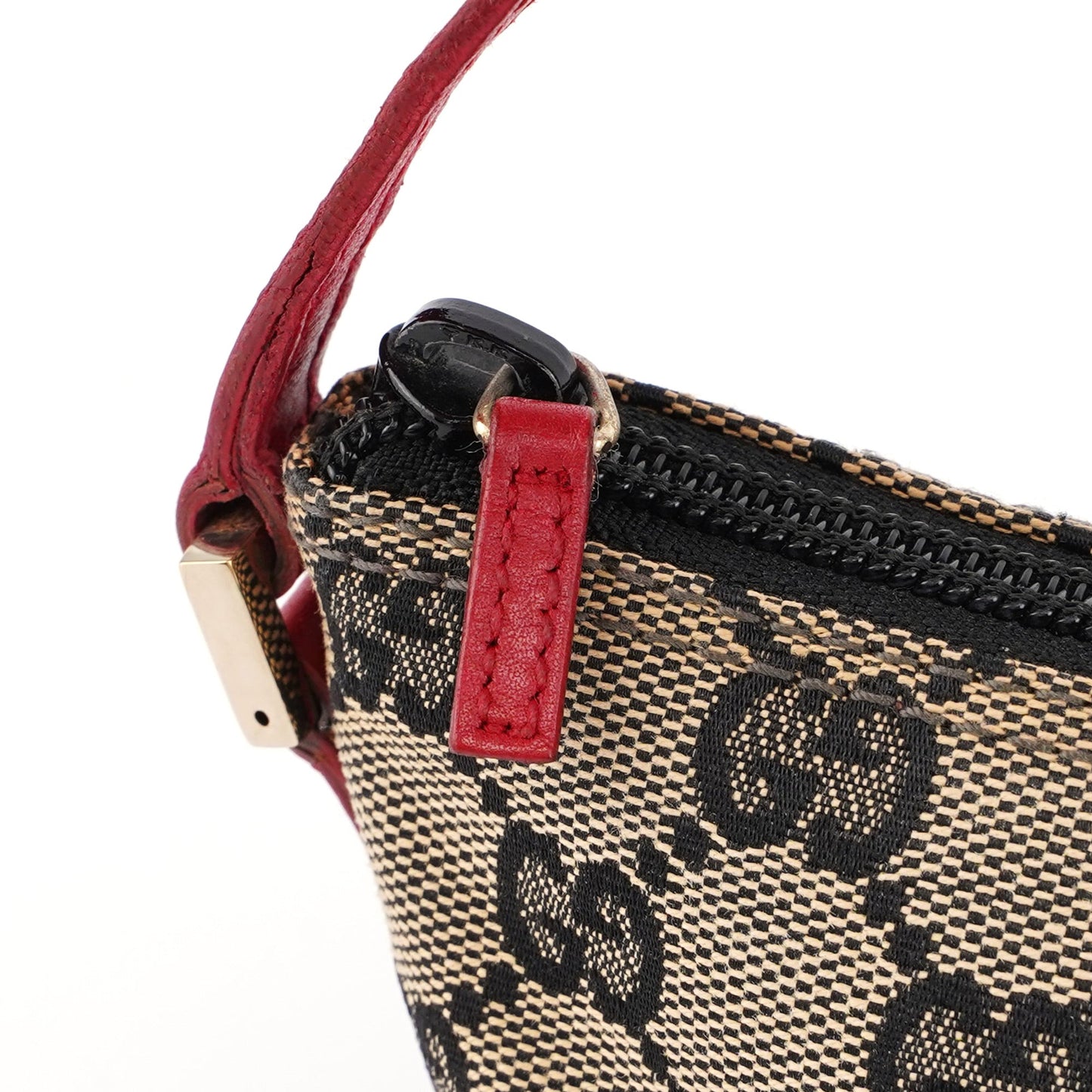 039 1103 Beige Red GG Boat Pochette