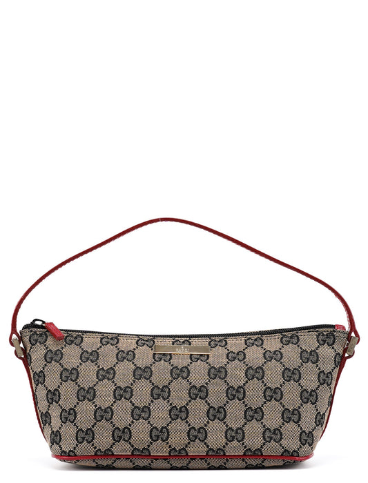 039 1103 Beige Red GG Boat Pochette