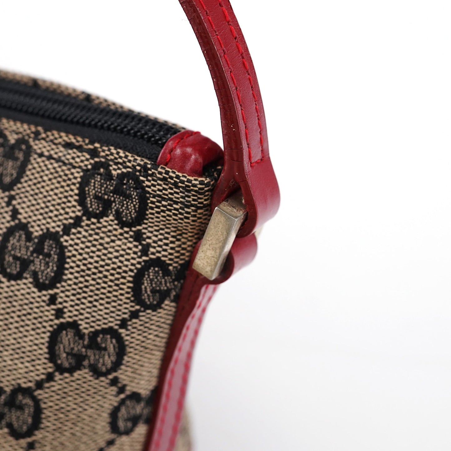 039 1103 Beige Red GG Boat Pochette