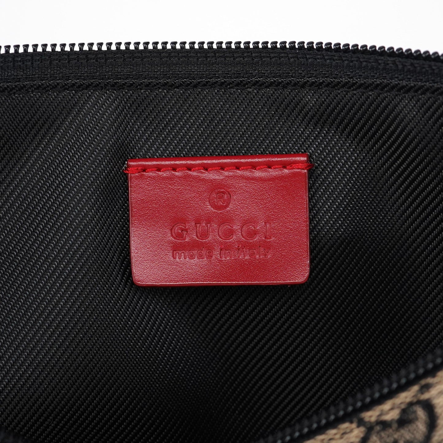 039 1103 Beige Red GG Boat Pochette