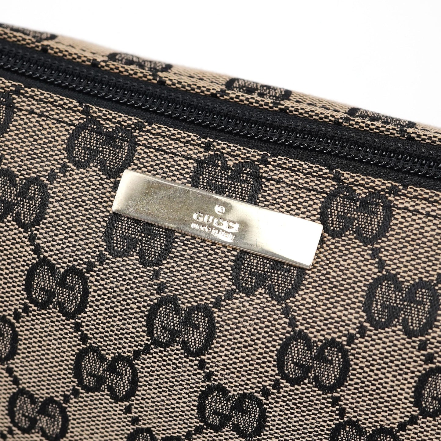 039 1103 Beige Red GG Boat Pochette