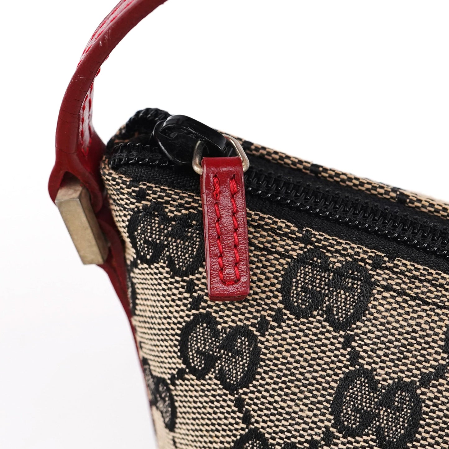 039 1103 Beige Red GG Boat Pochette