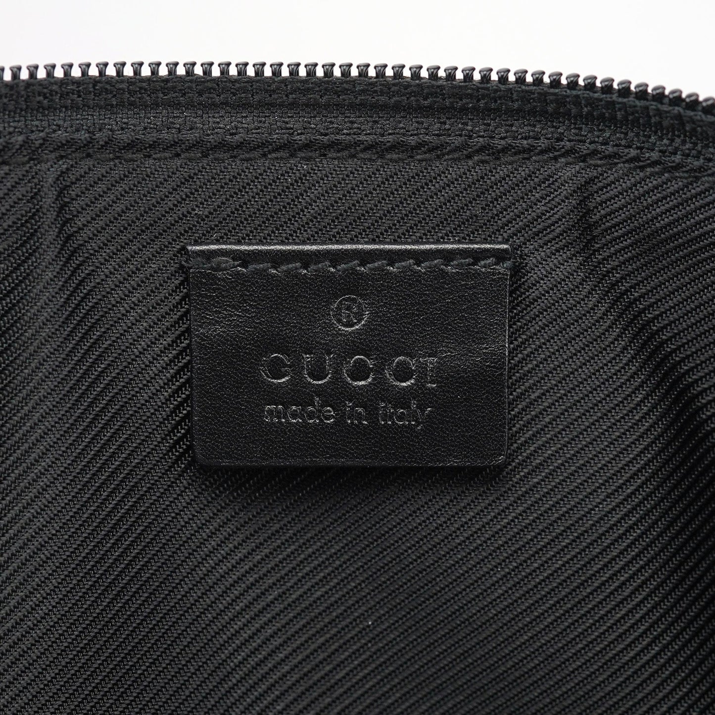 039 1103 Black GG Boat Pochette