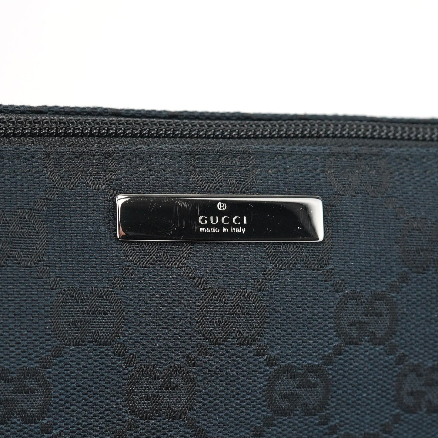 039 1103 Black GG Boat Pochette