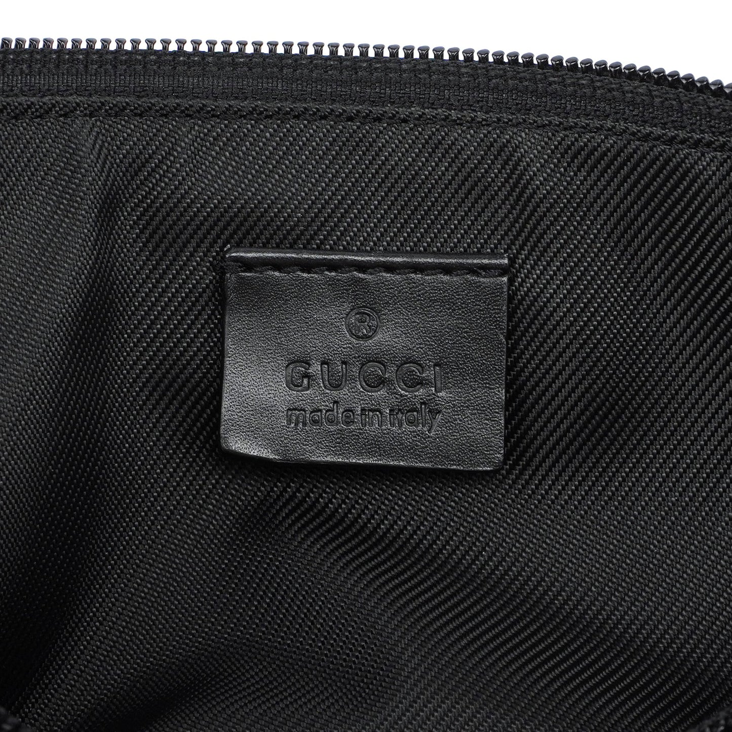 039 1103 Black GG Boat Pochette