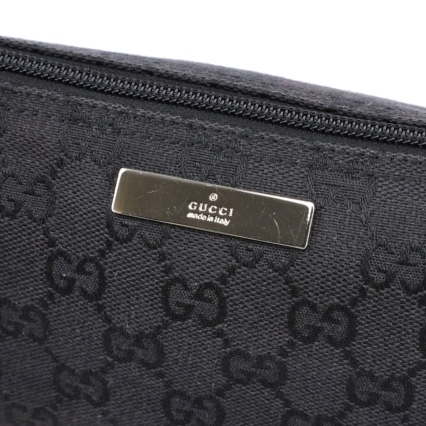 039 1103 Black GG Boat Pochette