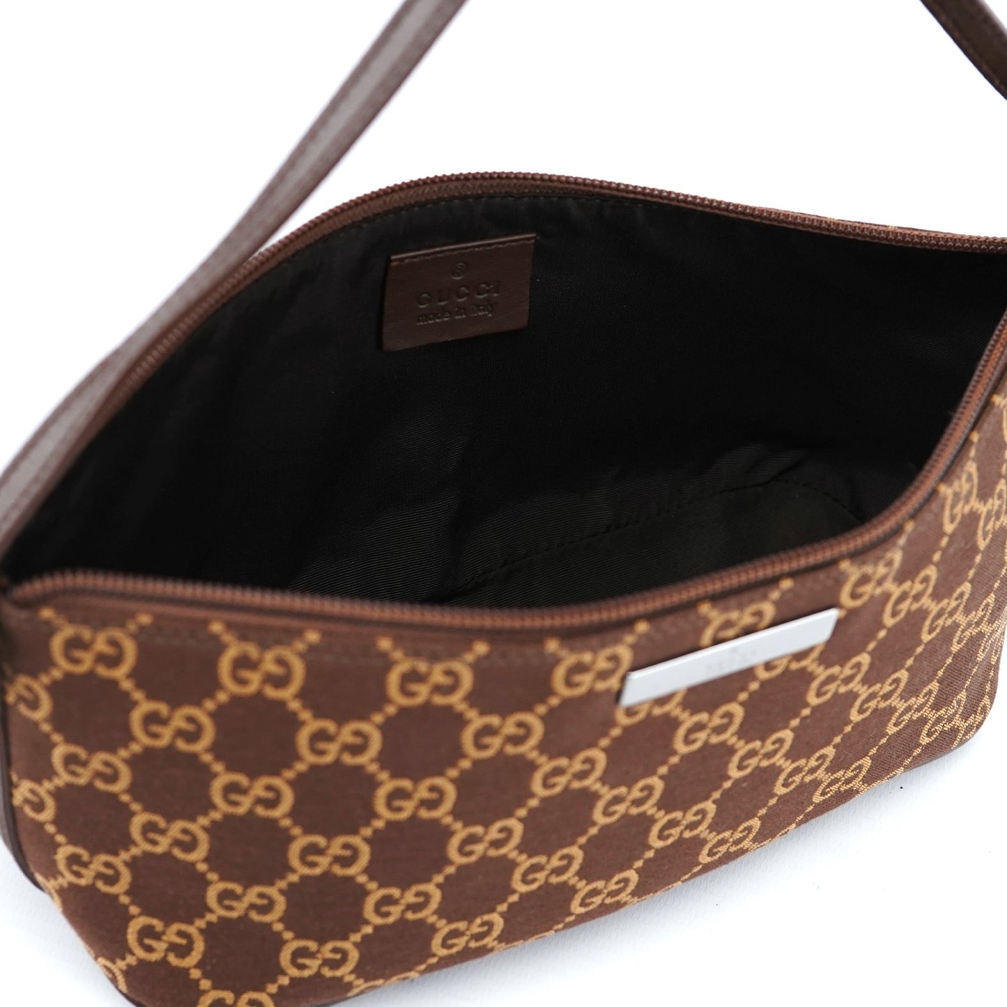 039 1103 Brown GG Boat Pochette