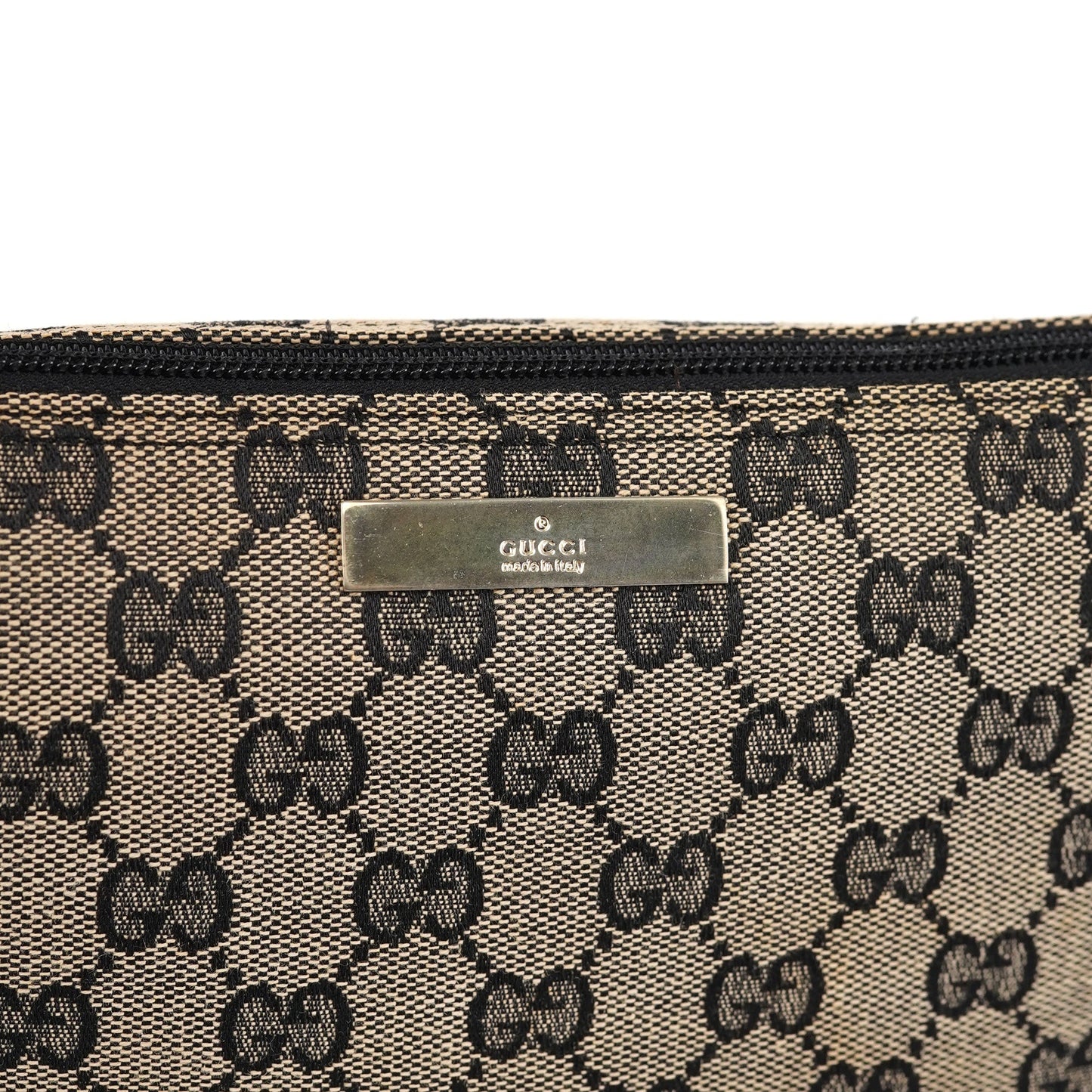 039 1103 Grey Red GG Boat Pochette