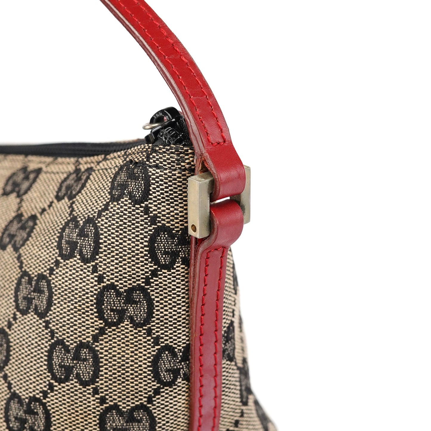 039 1103 Grey Red GG Boat Pochette