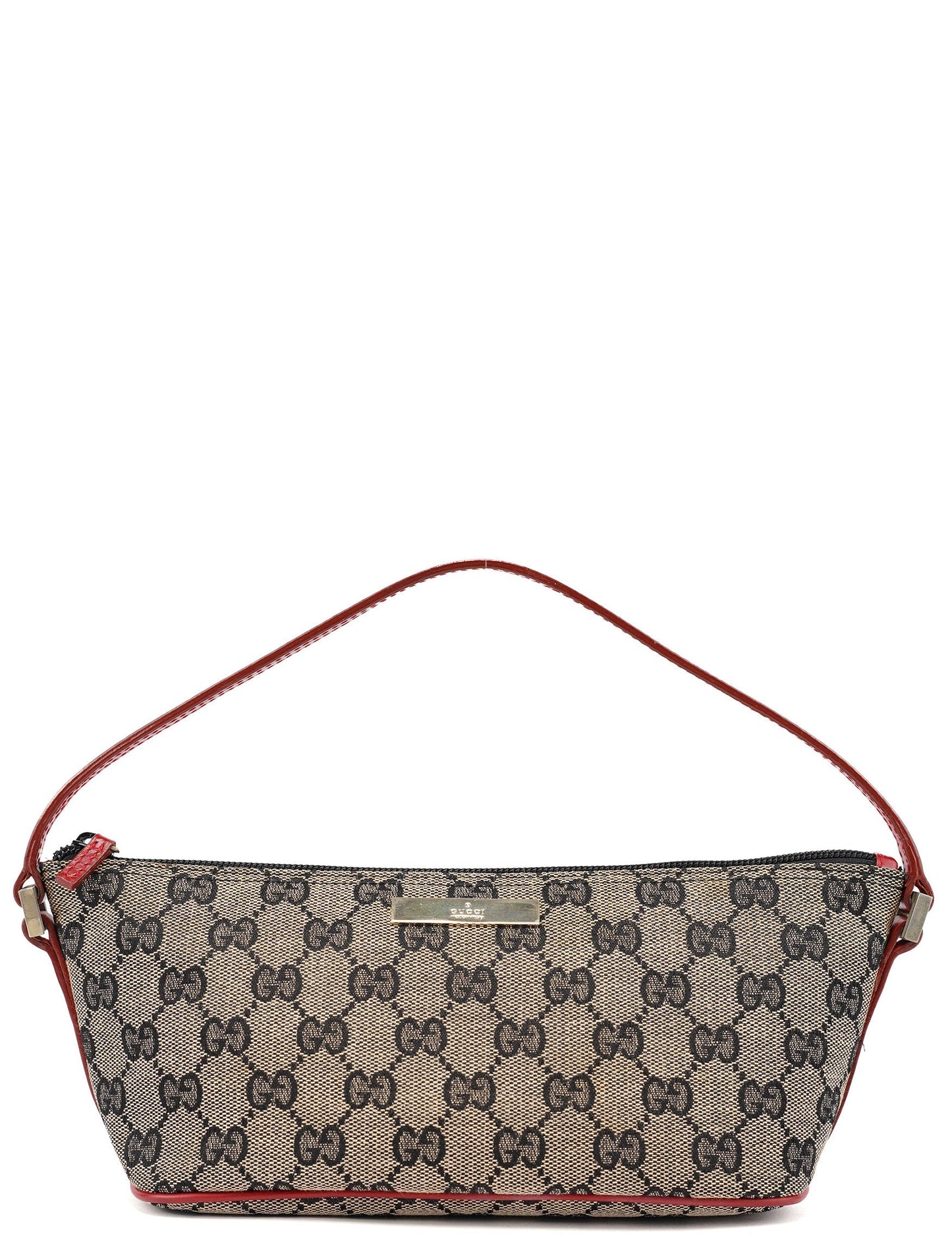 039 1103 Grey Red GG Boat Pochette