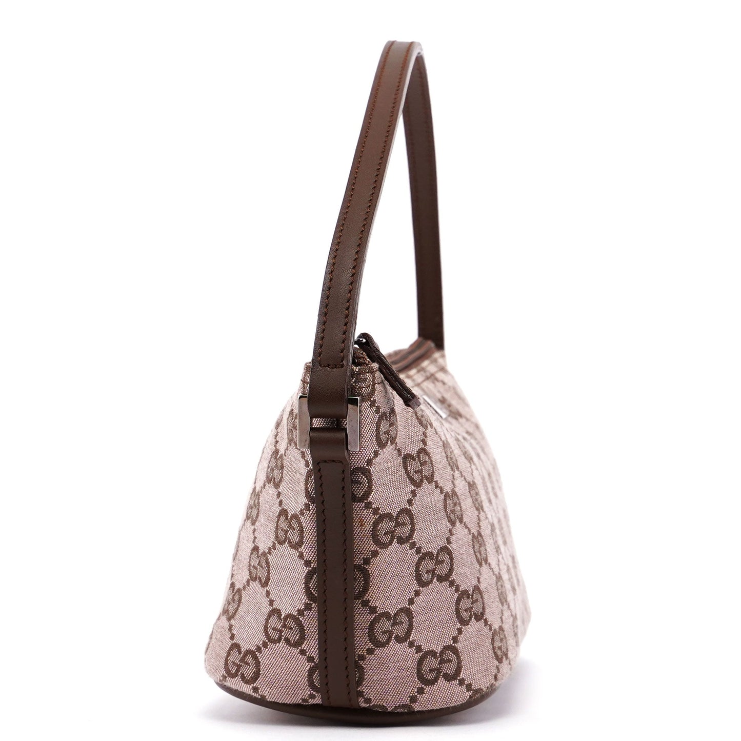 0391103 Beige Brown GG Boat Pochette