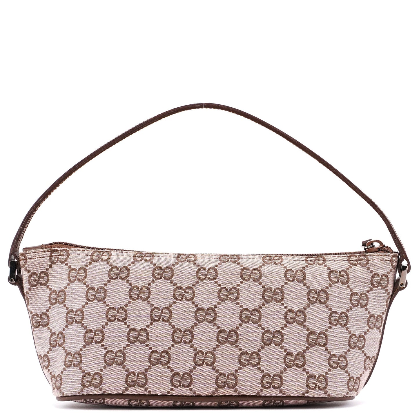 0391103 Beige Brown GG Boat Pochette
