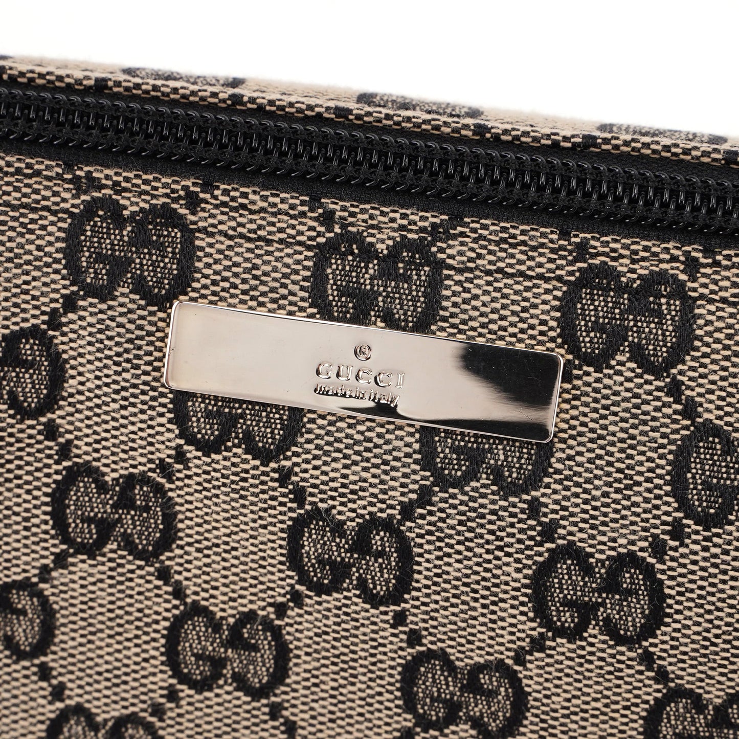 0391103 Beige Red GG Boat Pochette