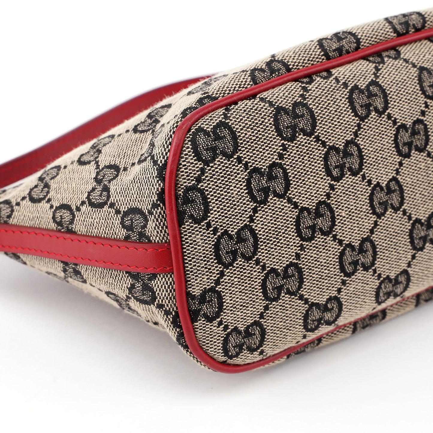 0391103 Beige Red GG Boat Pochette