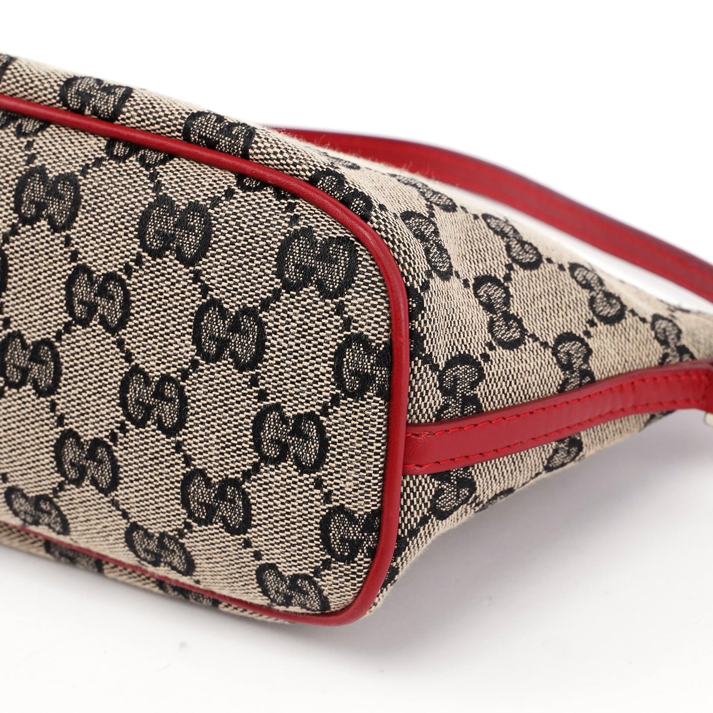 0391103 Beige Red GG Boat Pochette