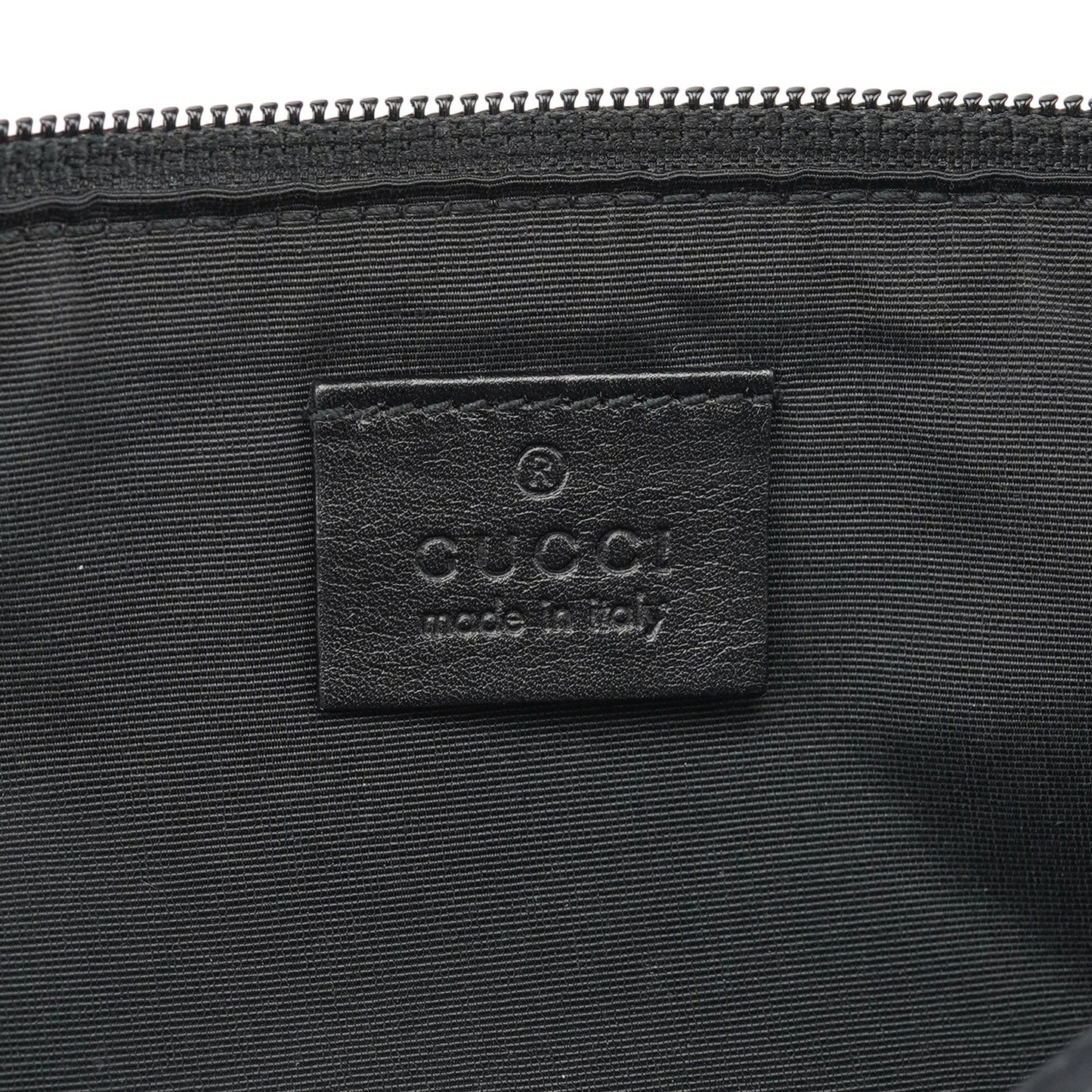 07198 Anthracite Denim GG Boat Pochette