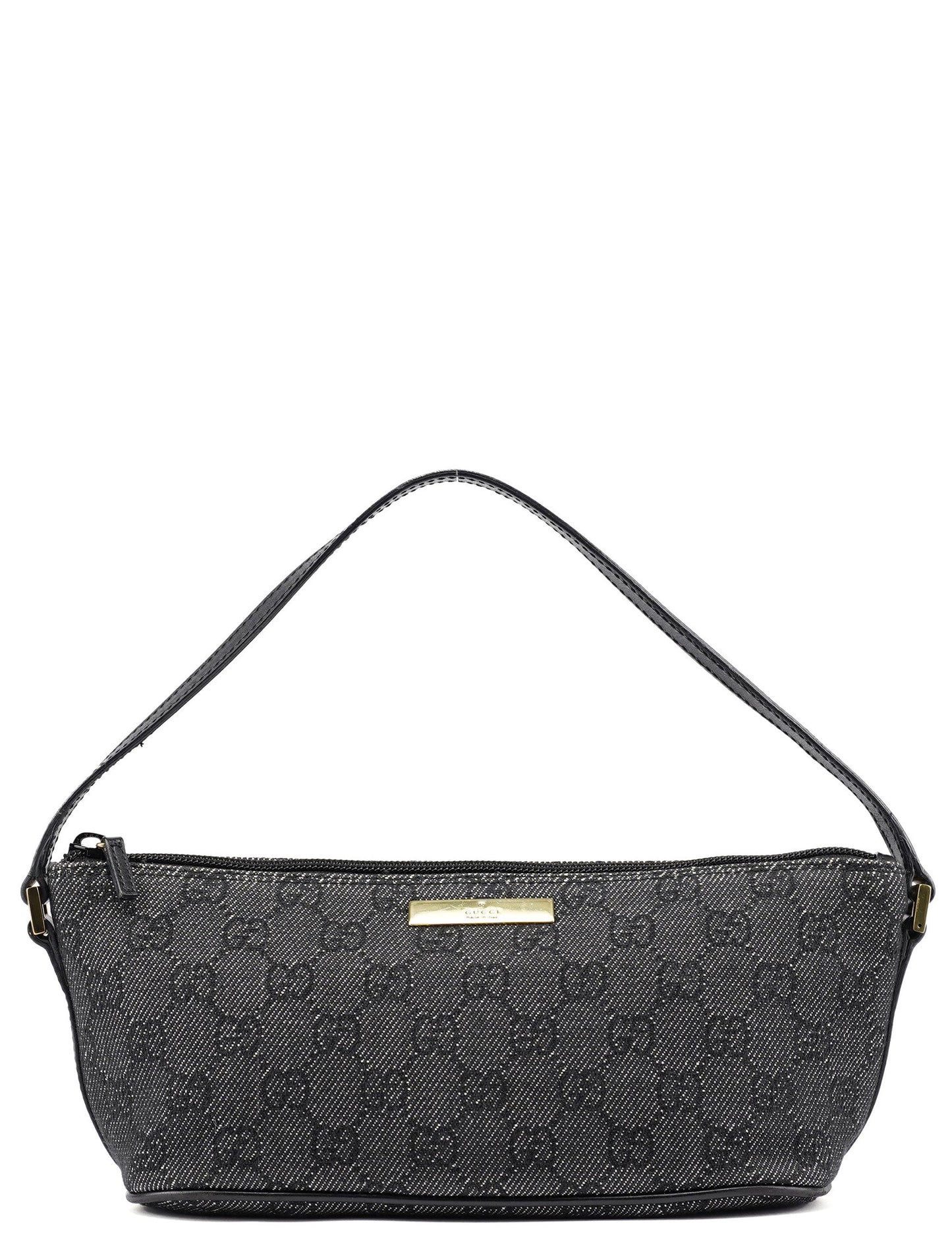 07198 Anthracite Denim GG Boat Pochette