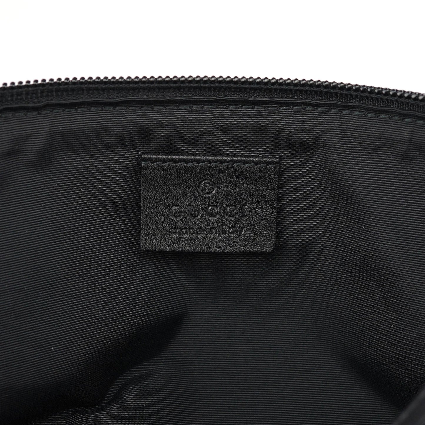 07198 Anthracite Denim GG Boat Pochette