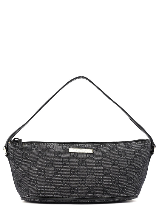 07198 Anthracite Denim GG Boat Pochette