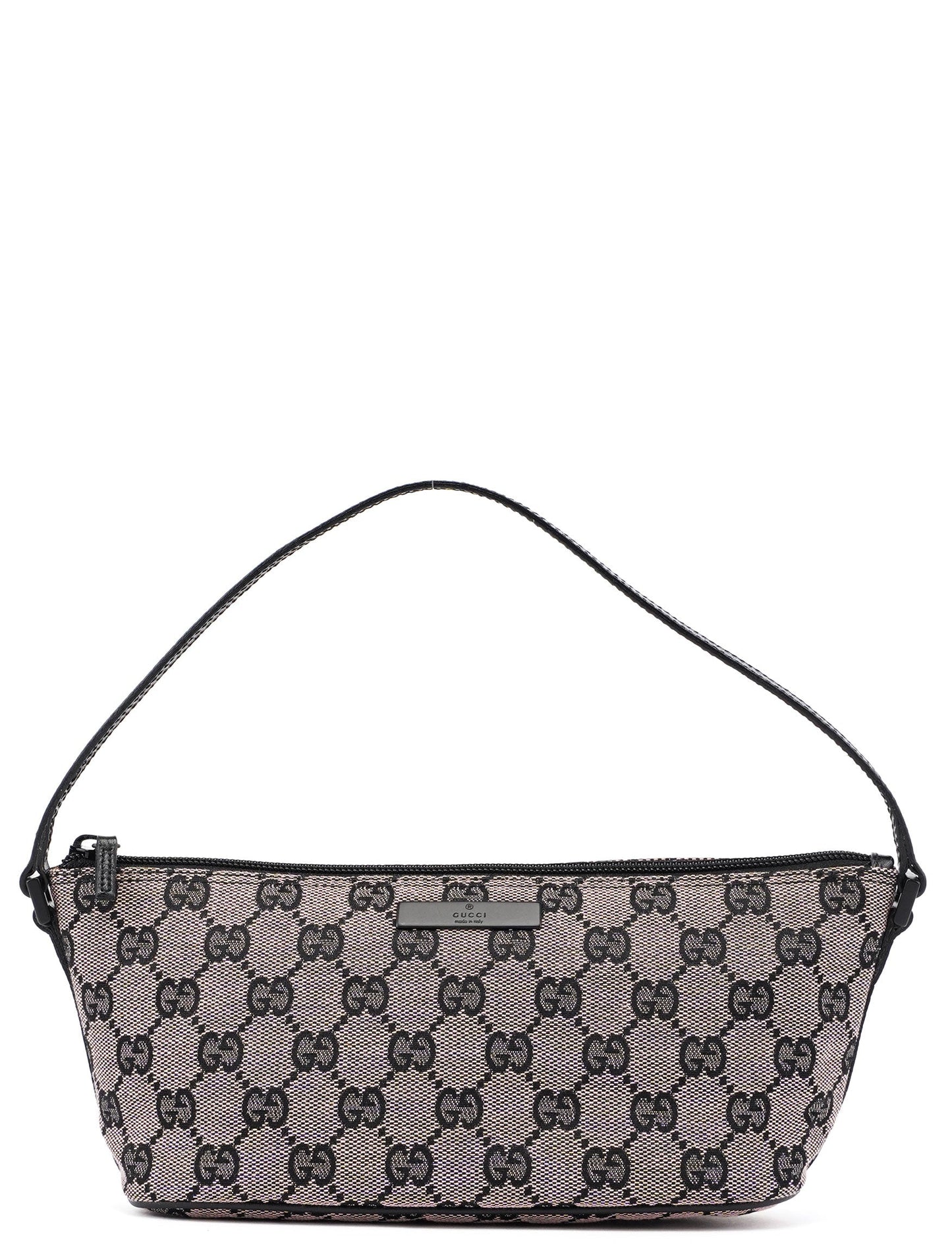 07198 Beige Black GG Boat Pochette
