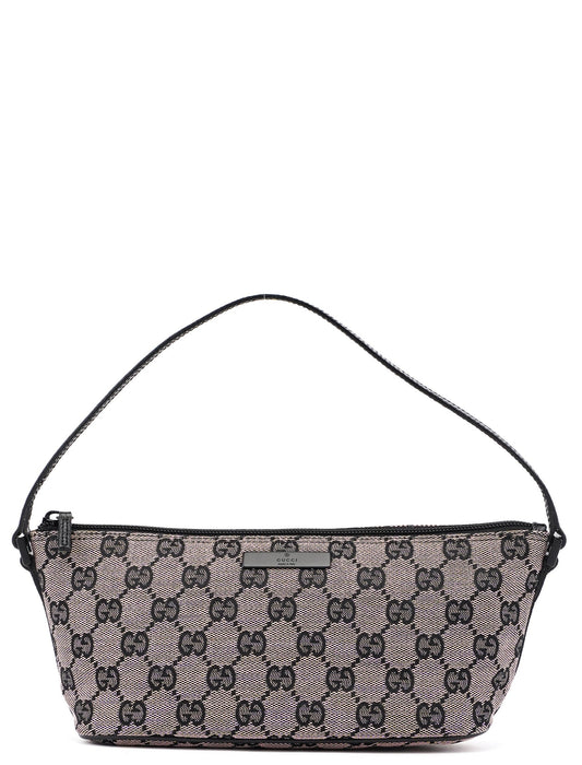07198 Beige Black GG Boat Pochette