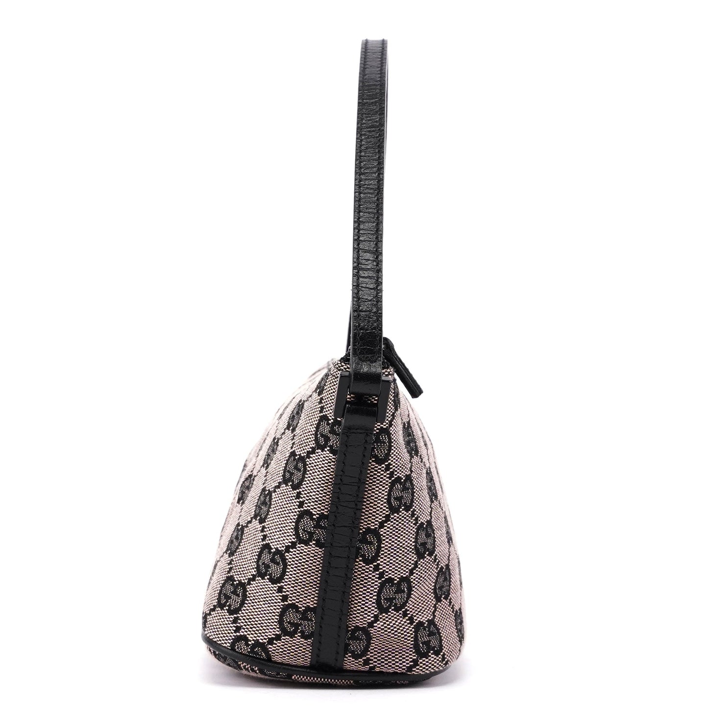 07198 Beige Black GG Boat Pochette