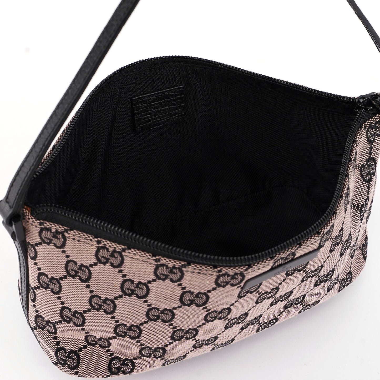 07198 Beige Black GG Boat Pochette