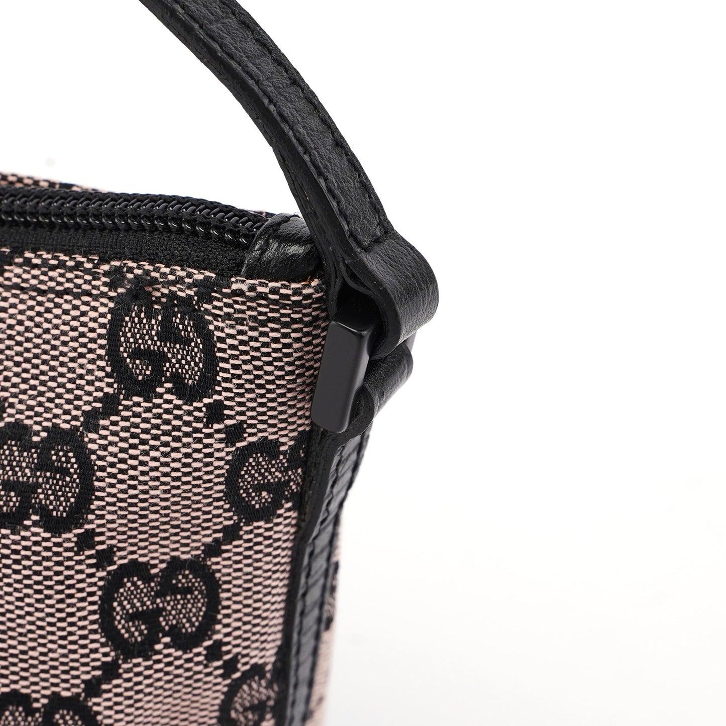 07198 Beige Black GG Boat Pochette