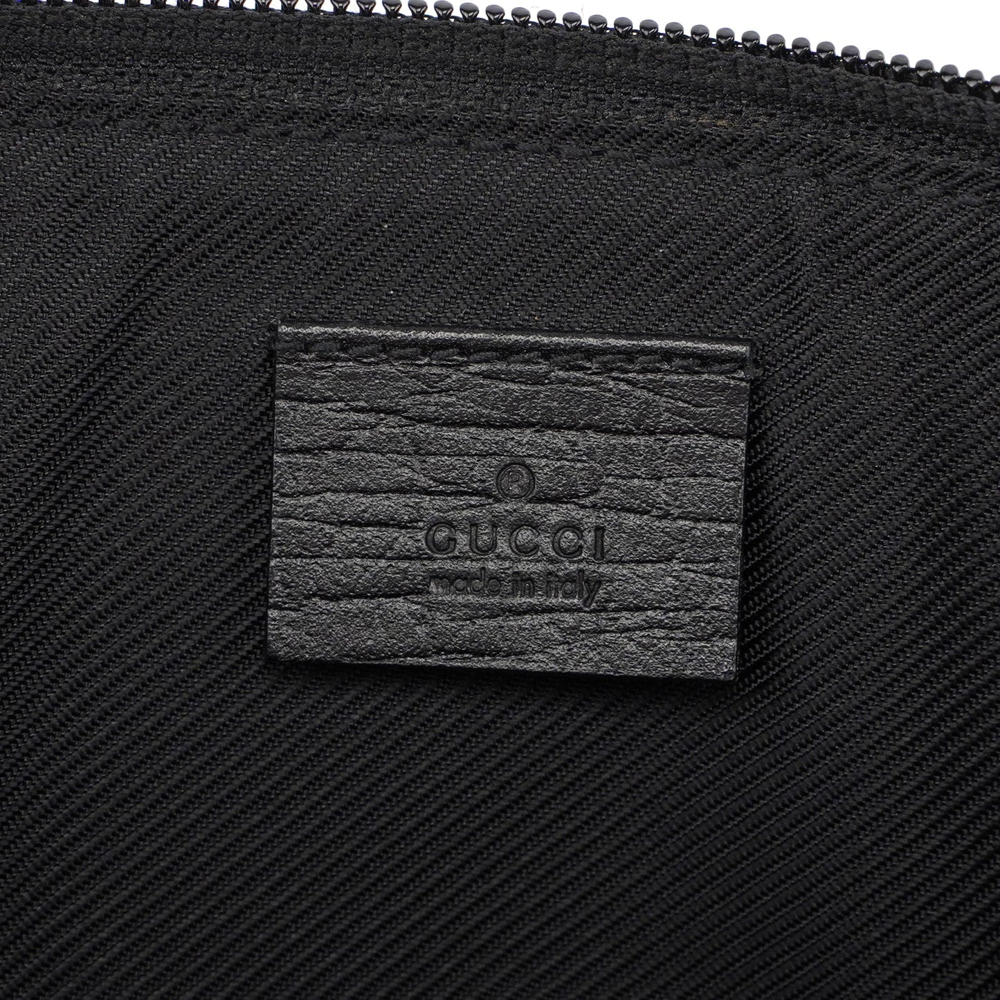 07198 Beige Black GG Boat Pochette