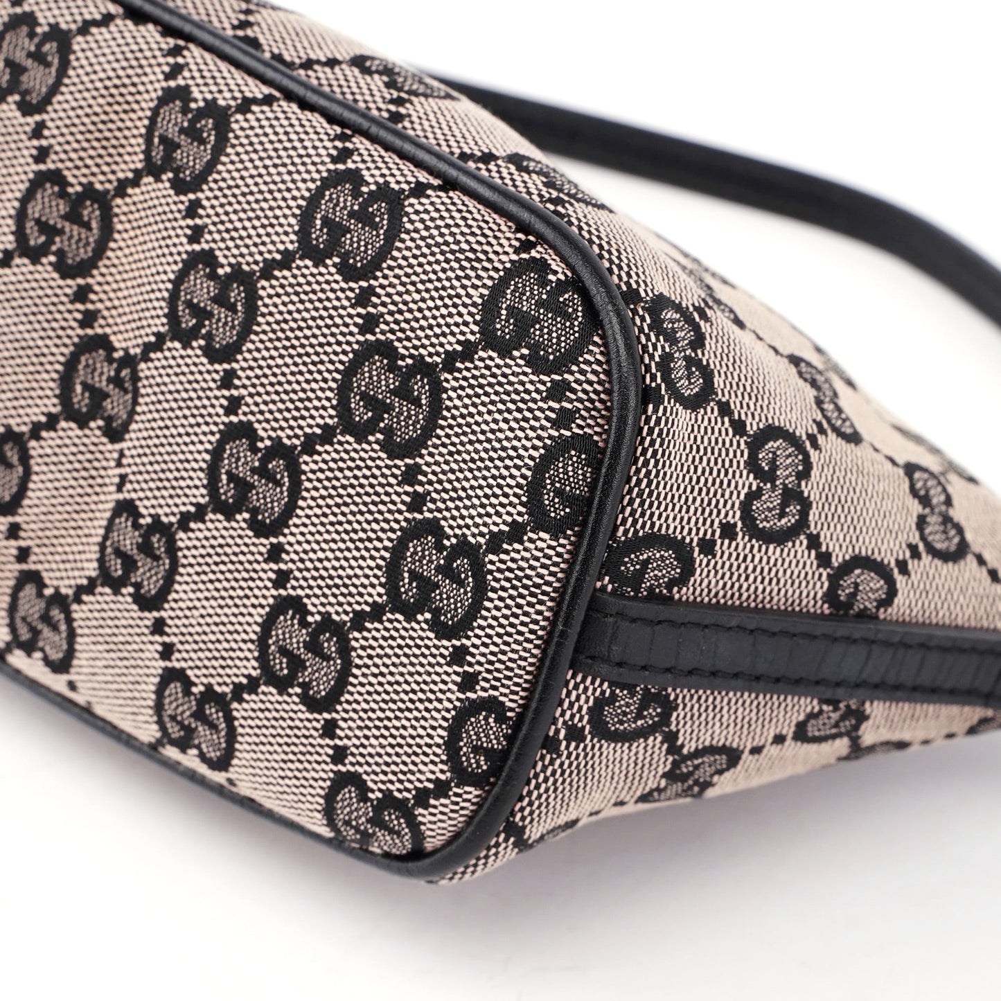 07198 Beige Black GG Boat Pochette