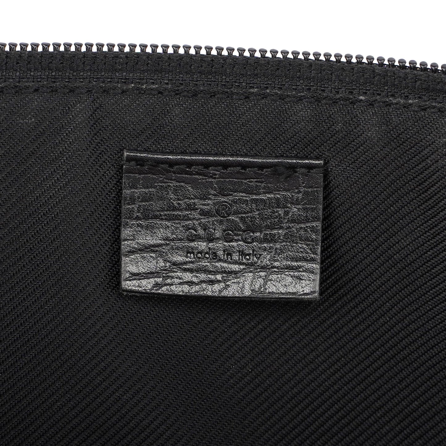 07198 Beige Black GG Boat Pochette