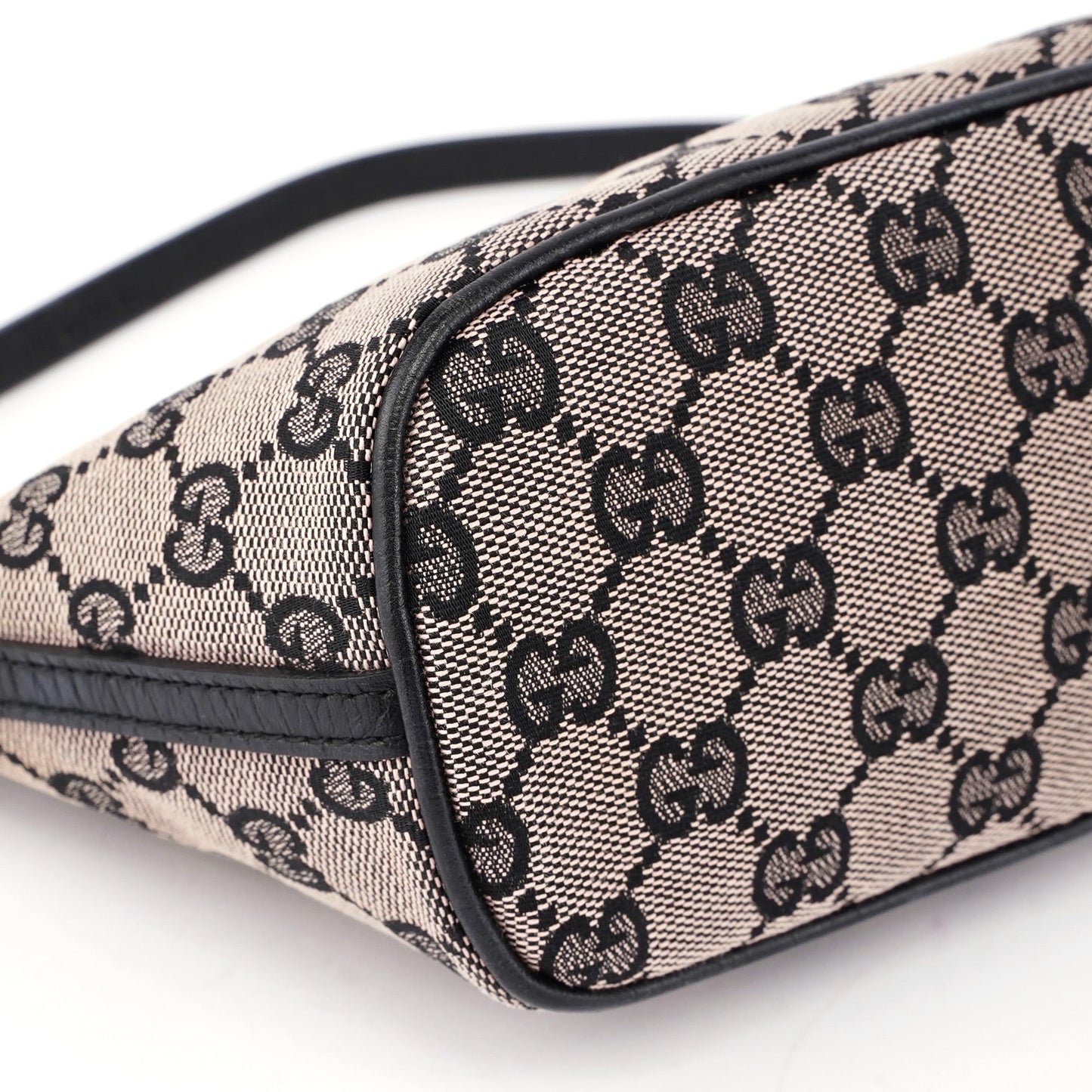 07198 Beige Black GG Boat Pochette