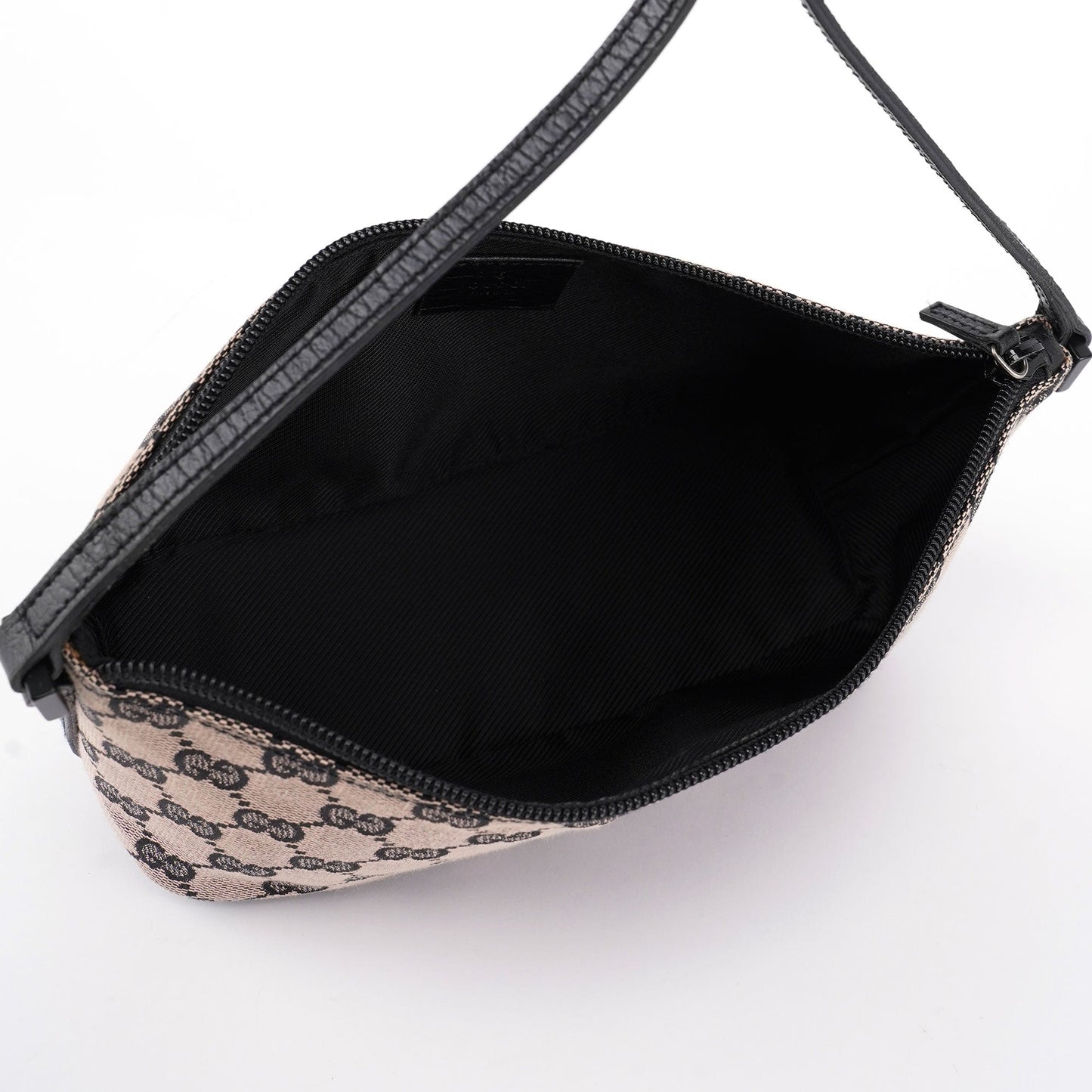 07198 Beige Black GG Boat Pochette