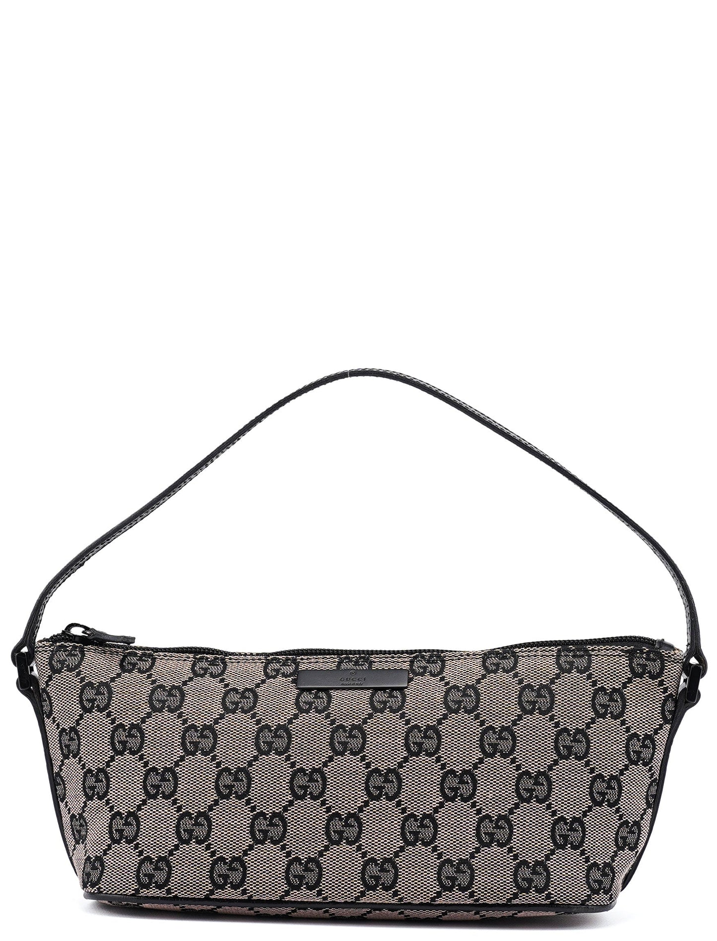 07198 Beige Black GG Boat Pochette