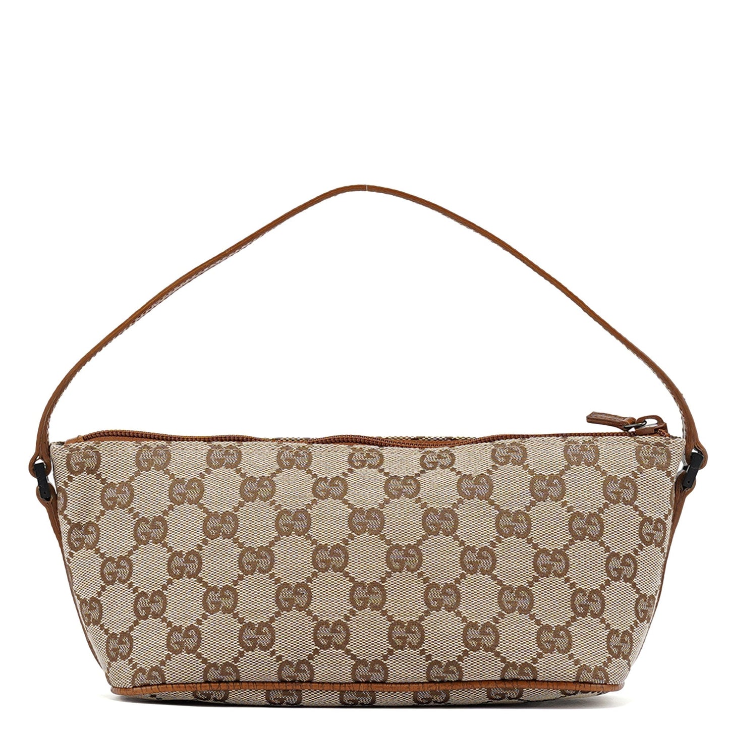07198 Beige Brown GG Boat Pochette