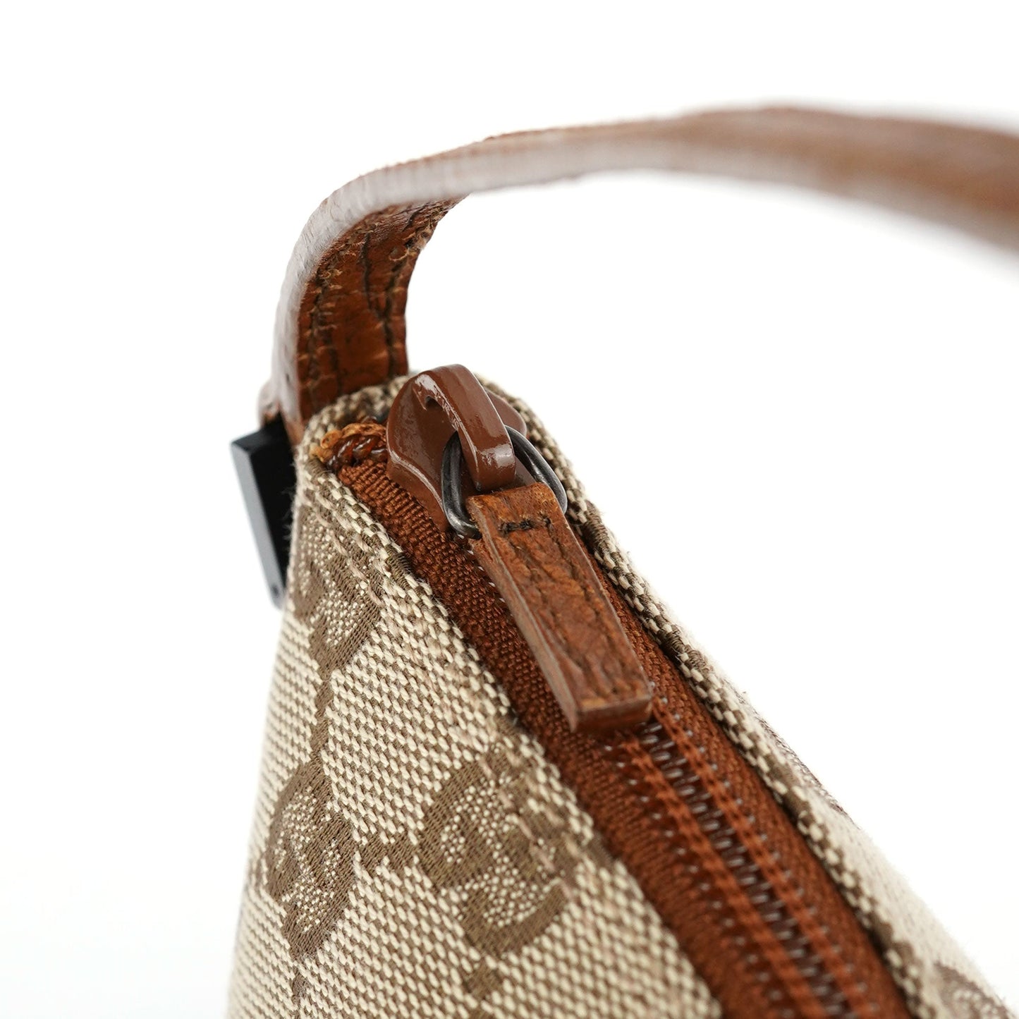 07198 Beige Brown GG Boat Pochette