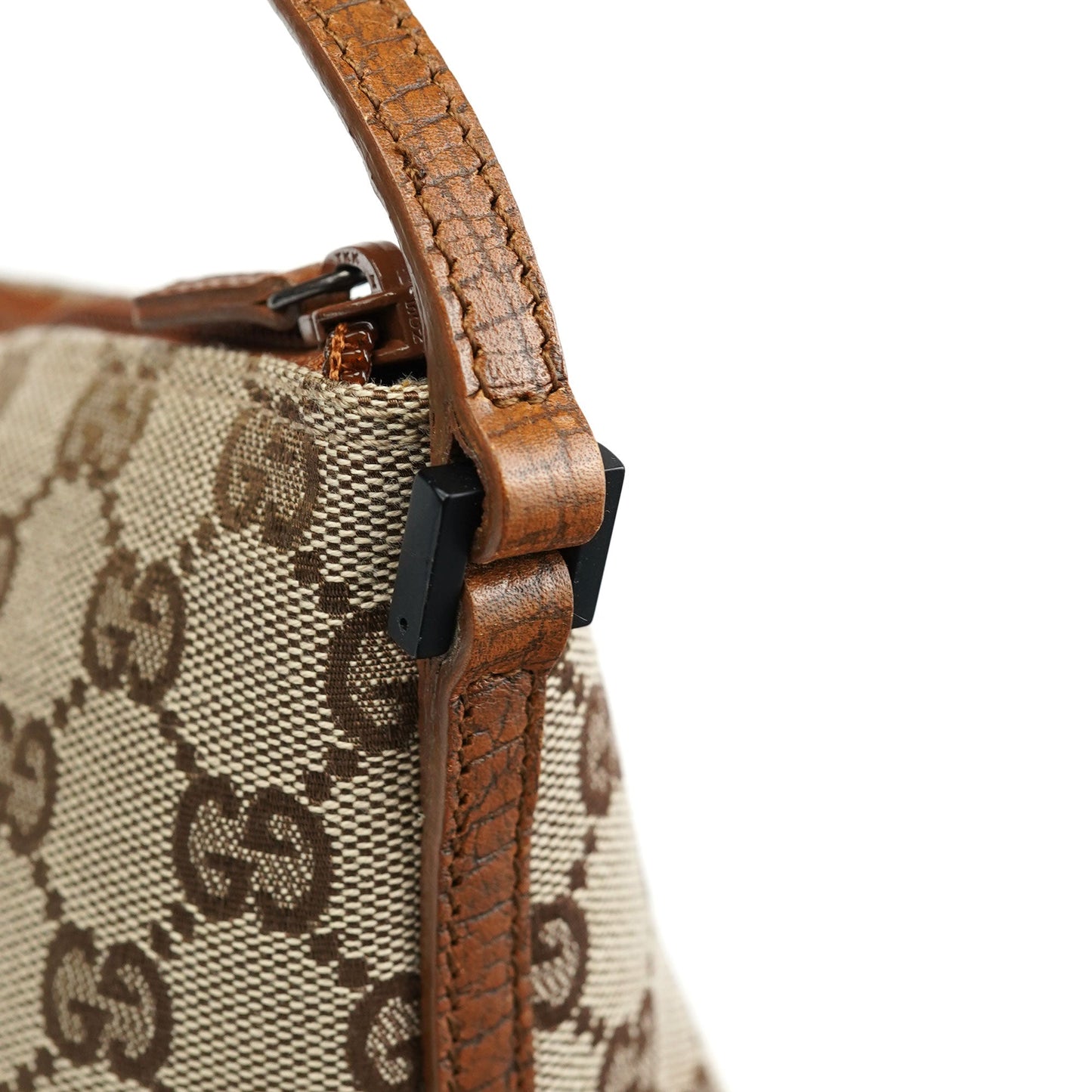 07198 Beige Brown GG Boat Pochette