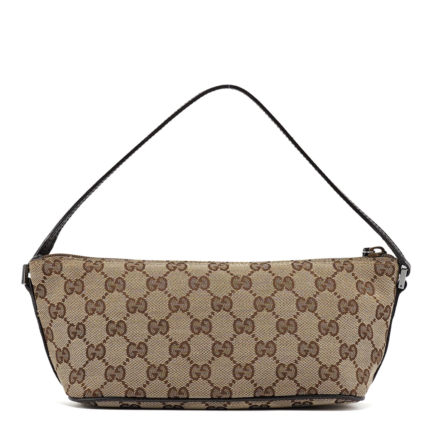 07198 Beige Brown GG Boat Pochette