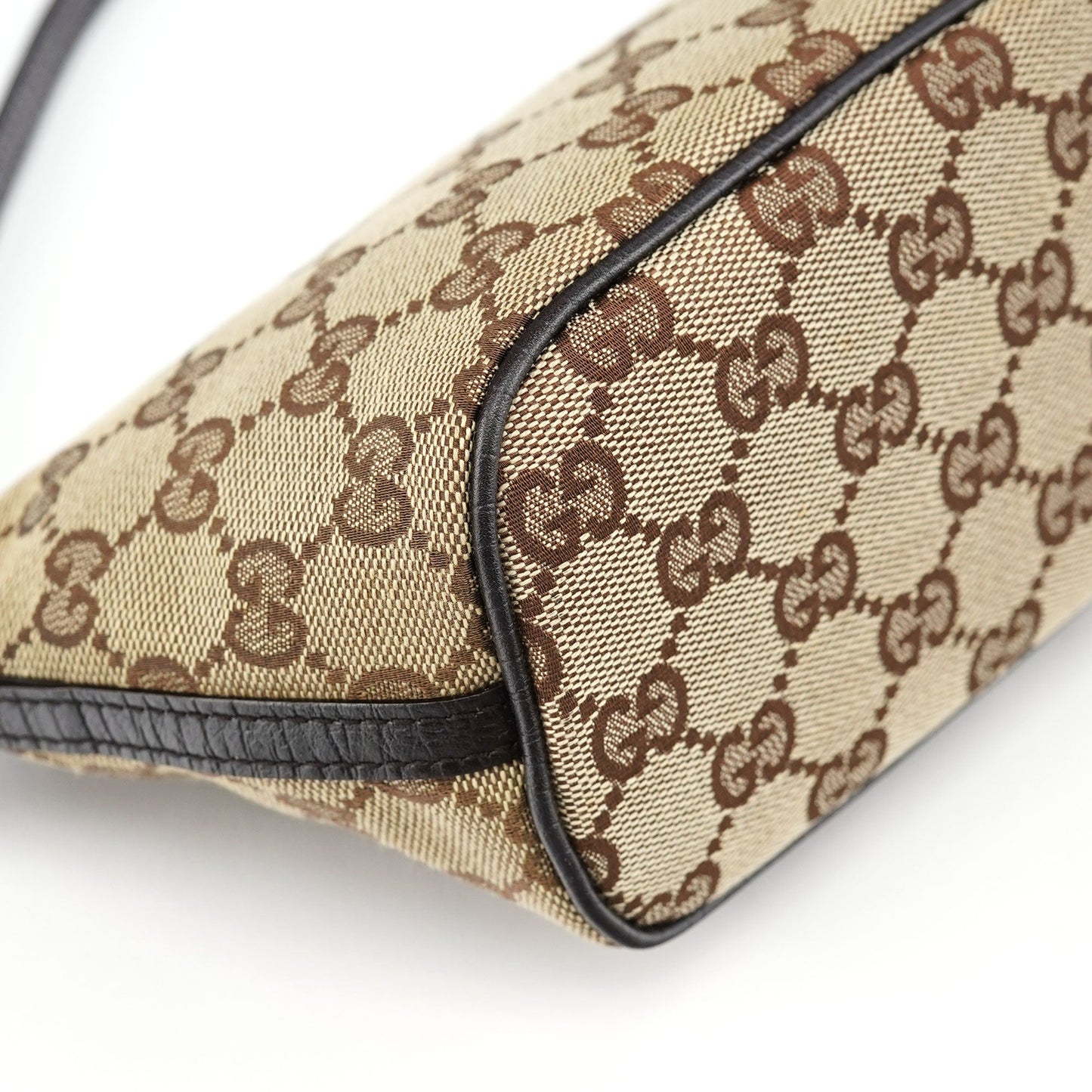 07198 Beige Brown GG Boat Pochette