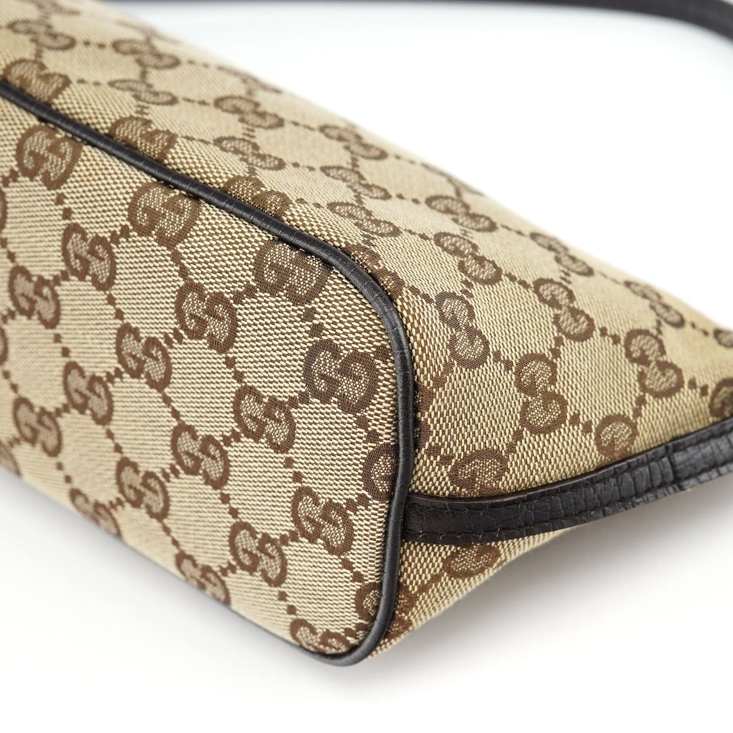 07198 Beige Brown GG Boat Pochette