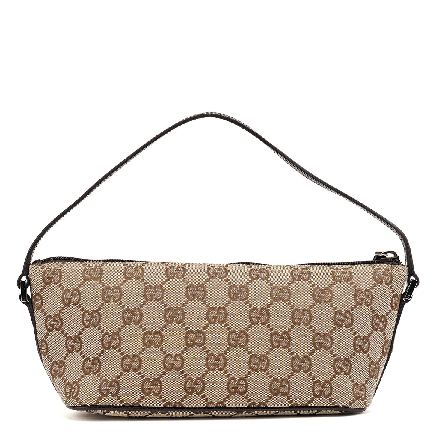 07198 Beige Brown GG Boat Pochette
